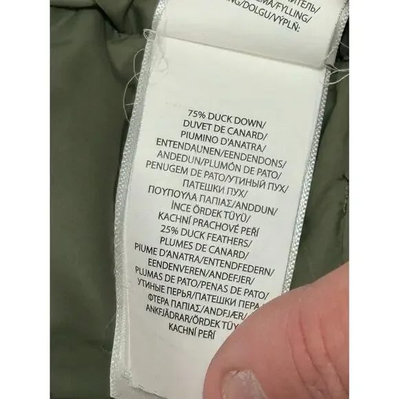 Polo Ralph Lauren Boys Faux Fur Trim Down Parka Jacket Coat Sz 8 Small Tan Khaki - Picture 6 of 13